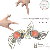 +M's Avon+Feather of the angel RING Light Orange