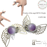 +M's Avon+Feather of the angel RING Purple