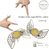 +M's Avon+Feather of the angel RING Yellow